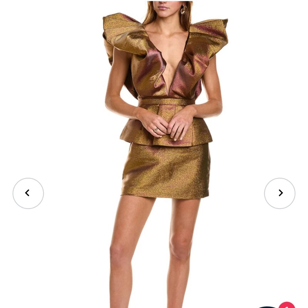 Ronny Kobo metallic dress